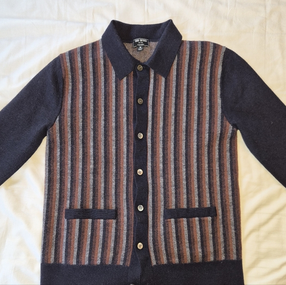 Todd Snyder Wool Polo Sweater Cardigan - Picture 2 of 2